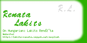 renata lakits business card